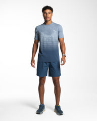 Gradient Seamless T-Shirt - Azure Blue