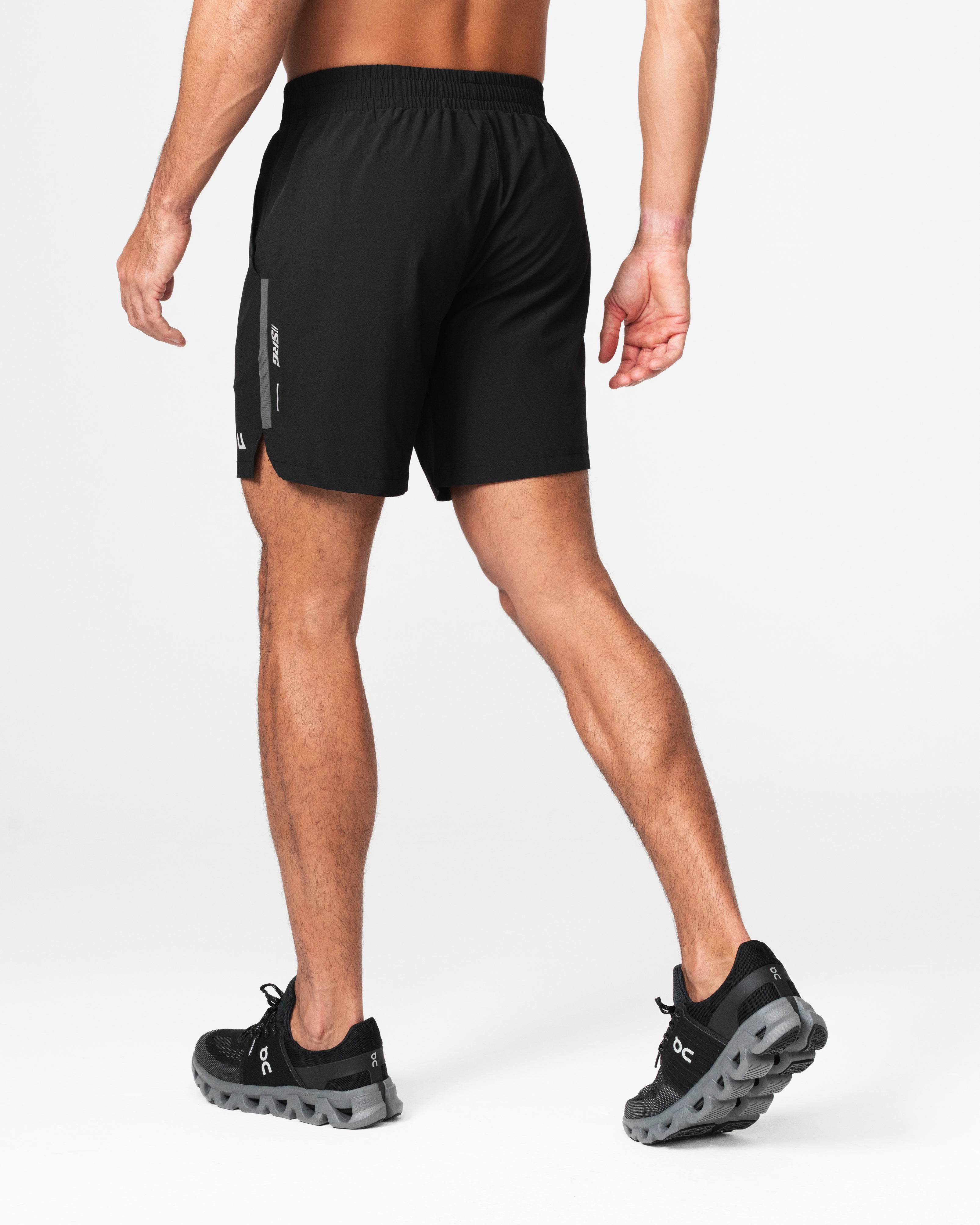 SRG Short in Carbon Black, back view on model